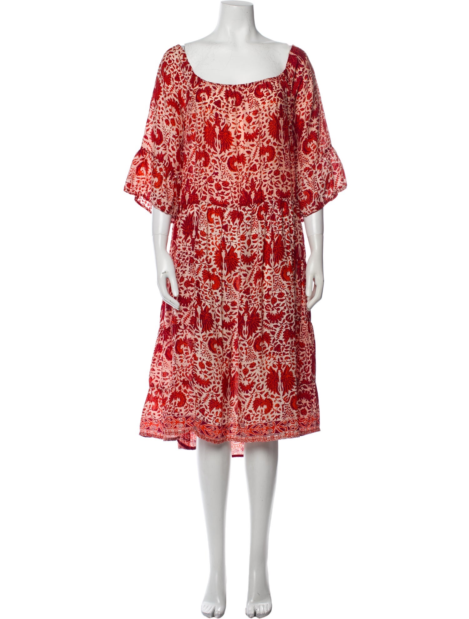 Natalie Martin Silk Midi Length Dress