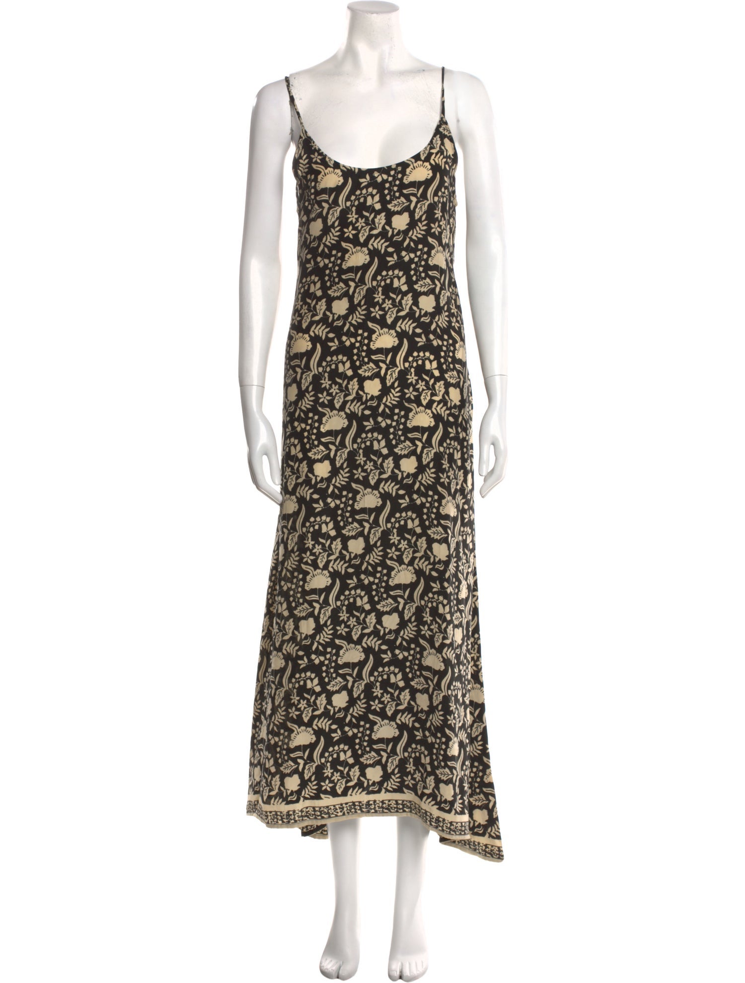 Natalie Martin Silk Long Dress Black Dresses, Clothing WNATM33949