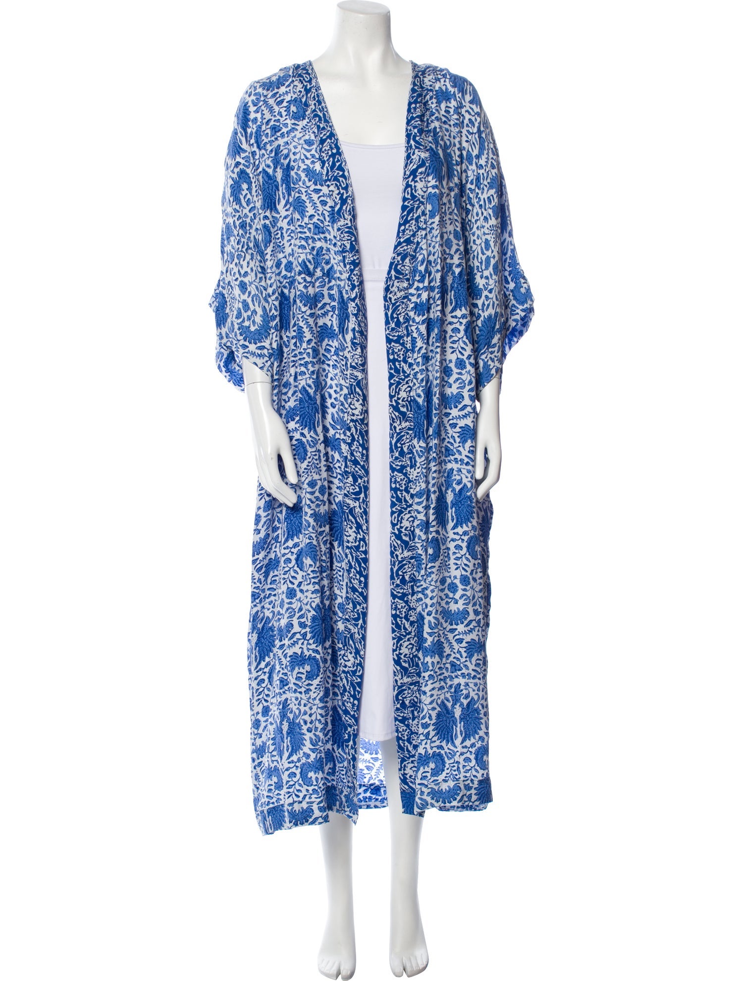Natalie Martin Silk Floral Print Robe