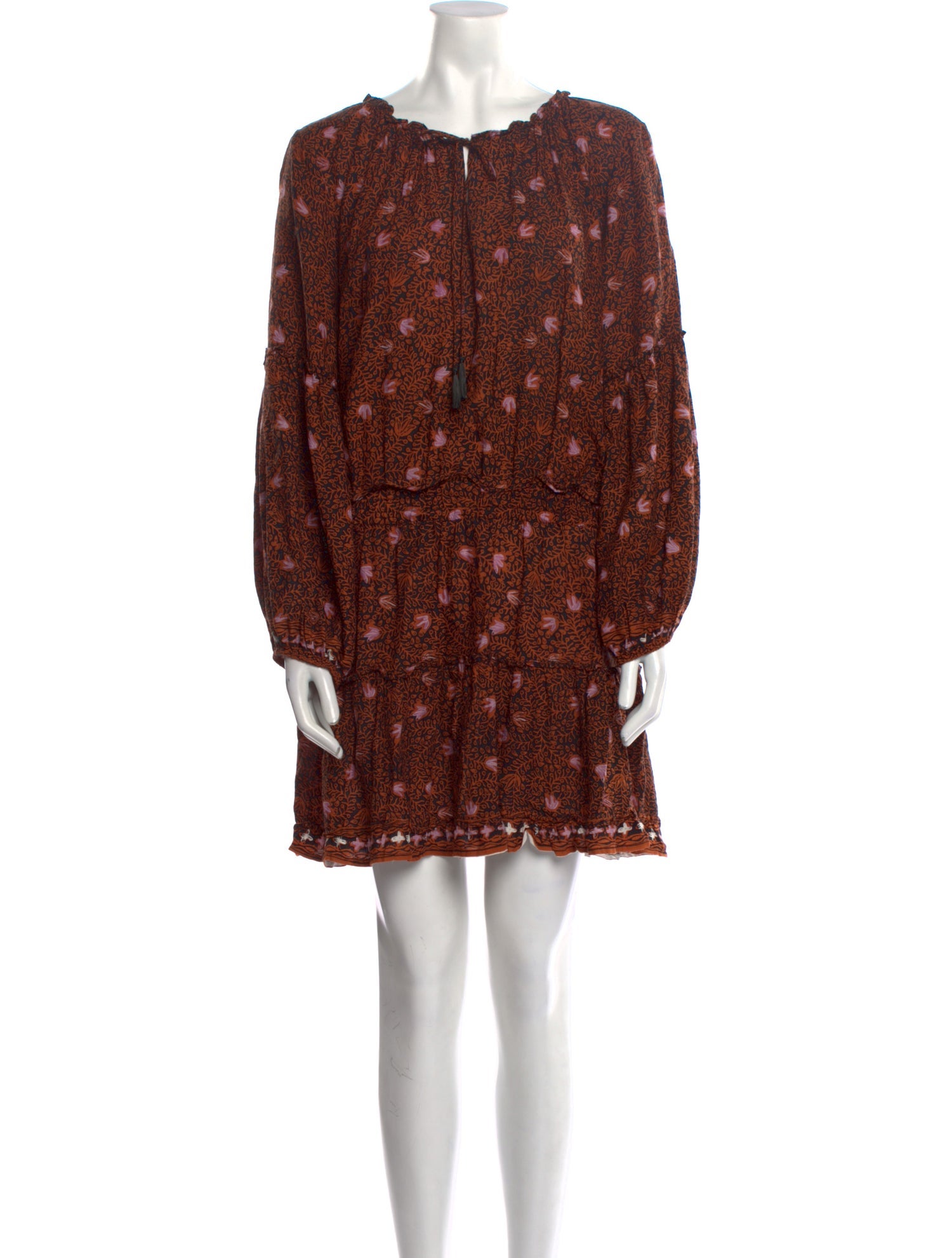 Natalie Martin Floral Print Mini Dress