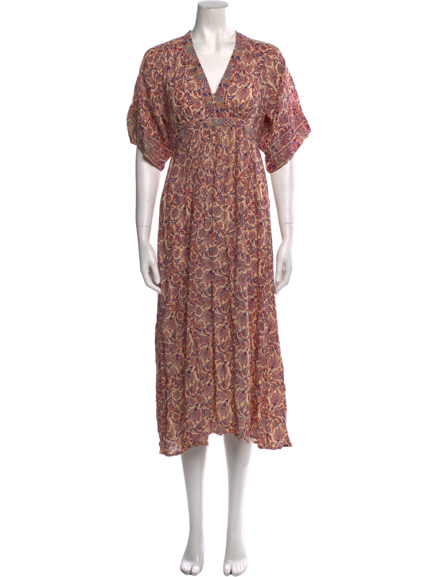Natalie Martin Floral Print Midi Length Dress