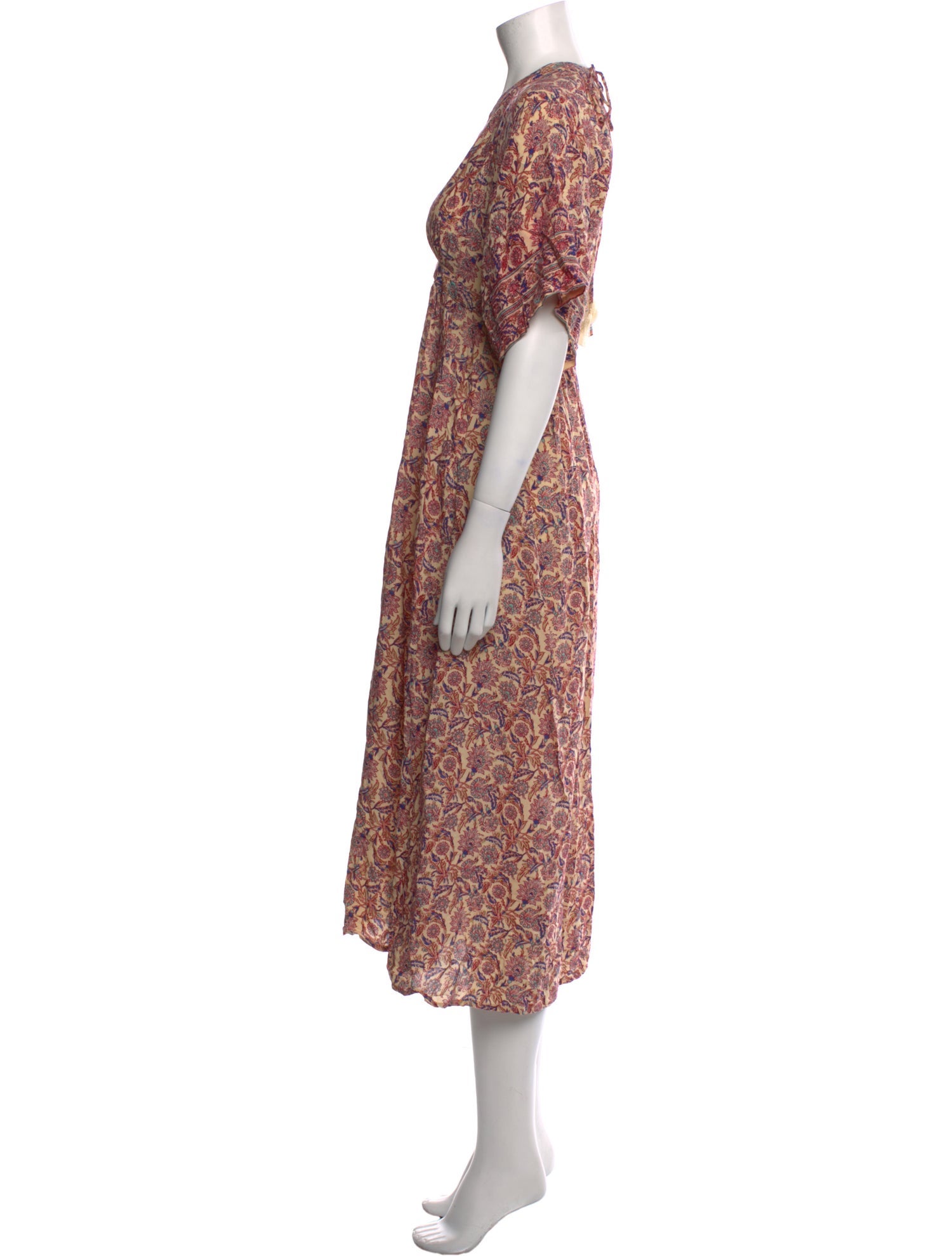 Natalie Martin Floral Print Midi Length Dress