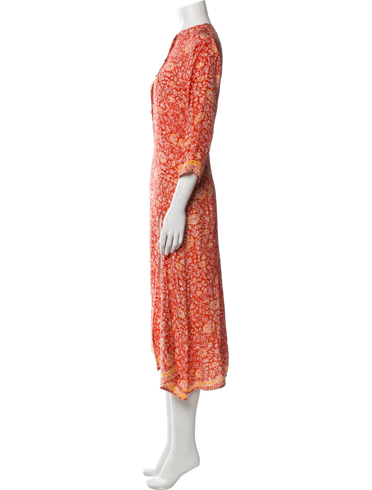 Natalie Martin Silk Midi Length Dress