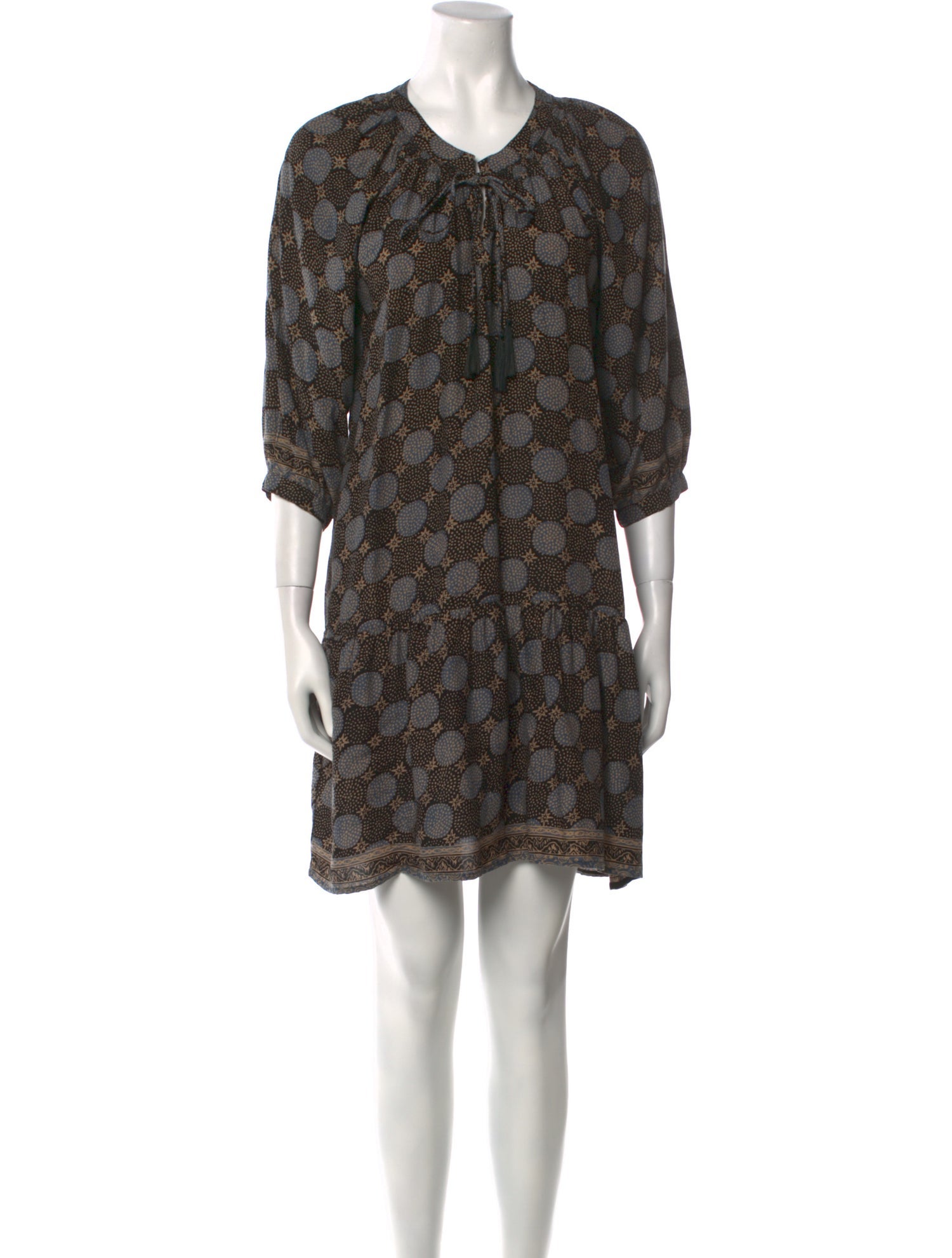 Natalie Martin Polka Dot Print Mini Dress