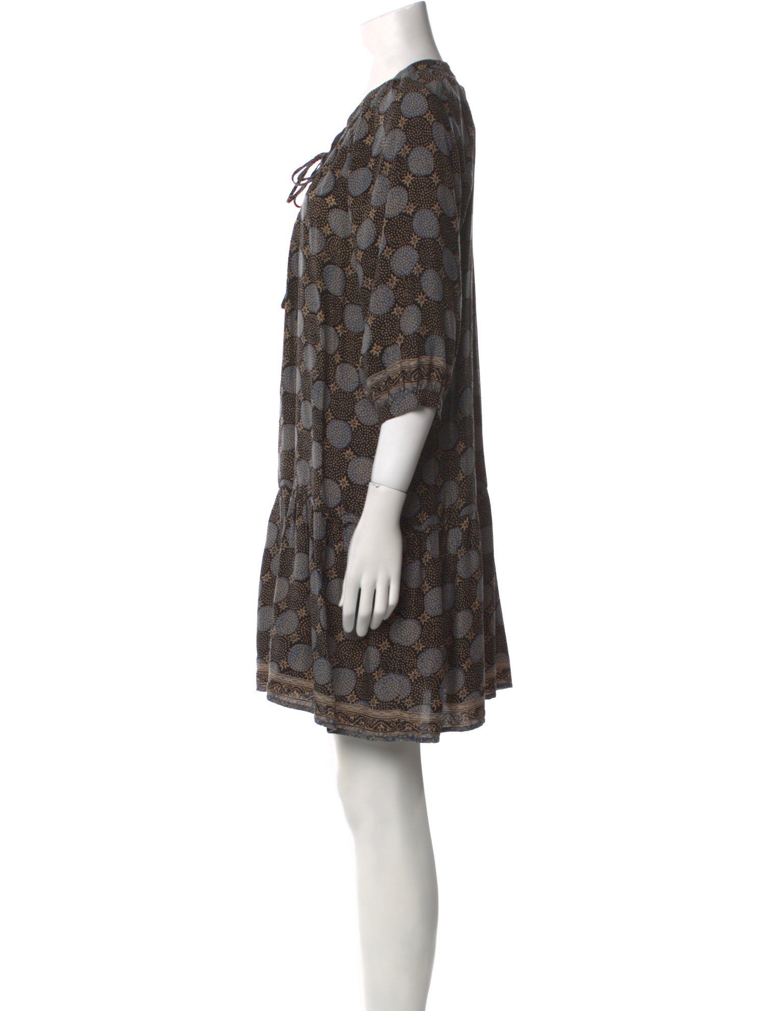 Natalie Martin Polka Dot Print Mini Dress