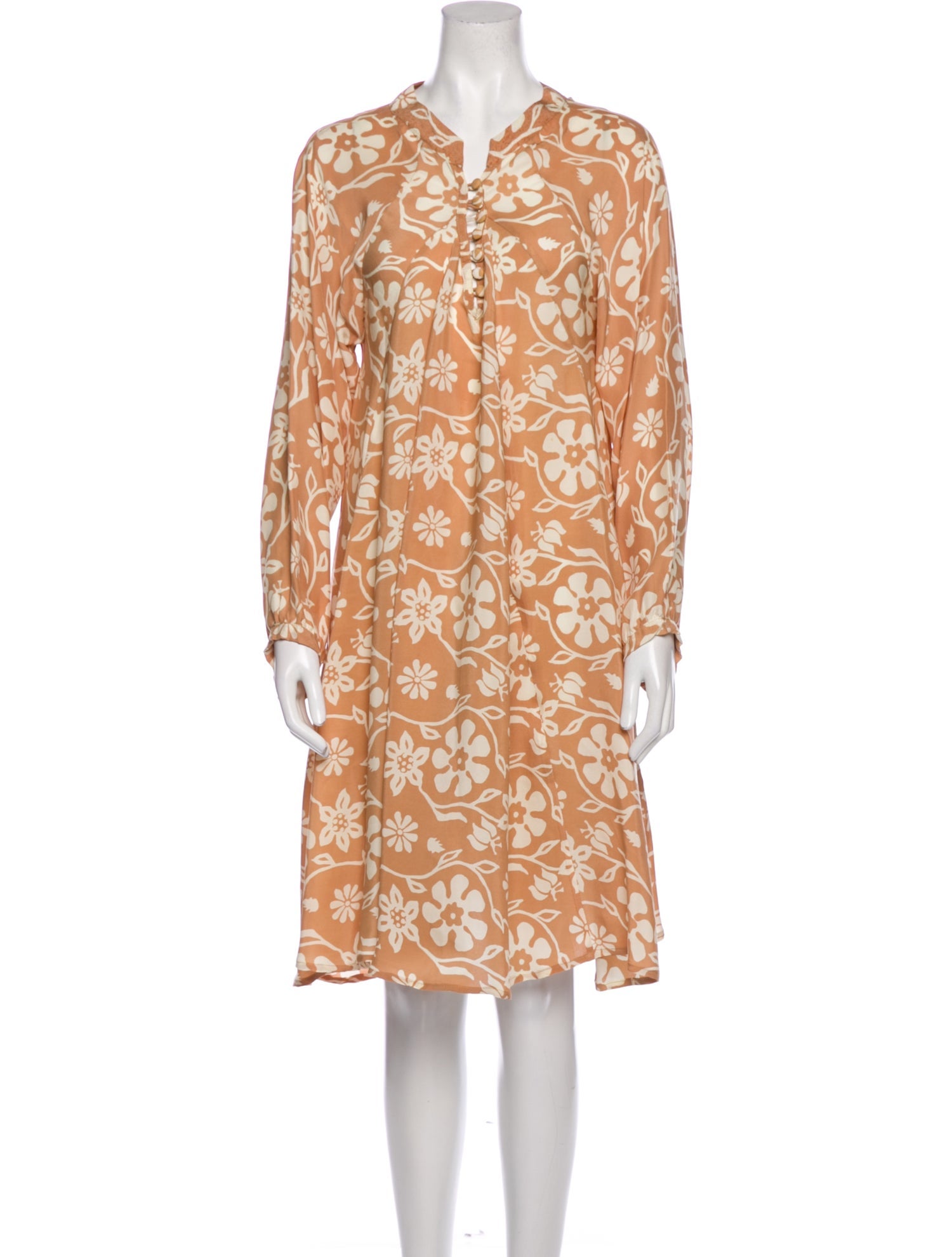 Natalie Martin Silk Knee-Length Dress