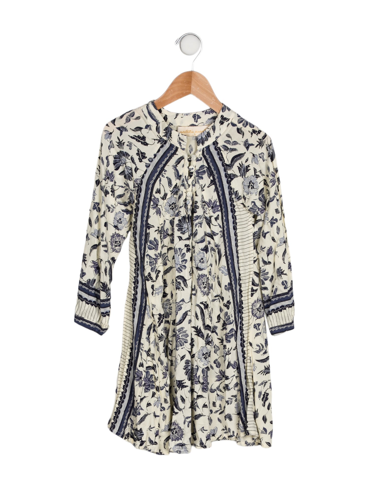 Natalie Martin Girls' Floral Long Sleeve Dress