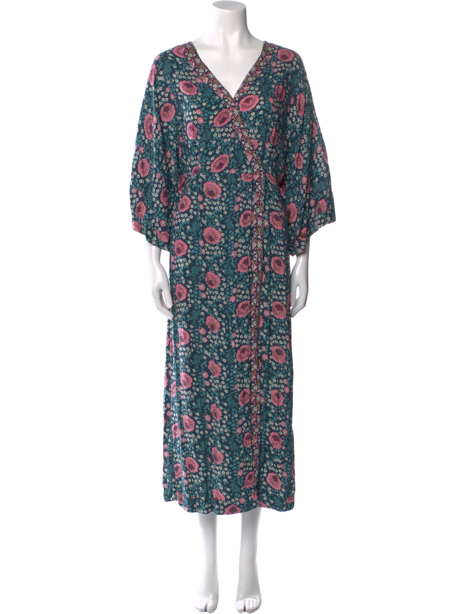 Natalie Martin Floral Print Long Dress