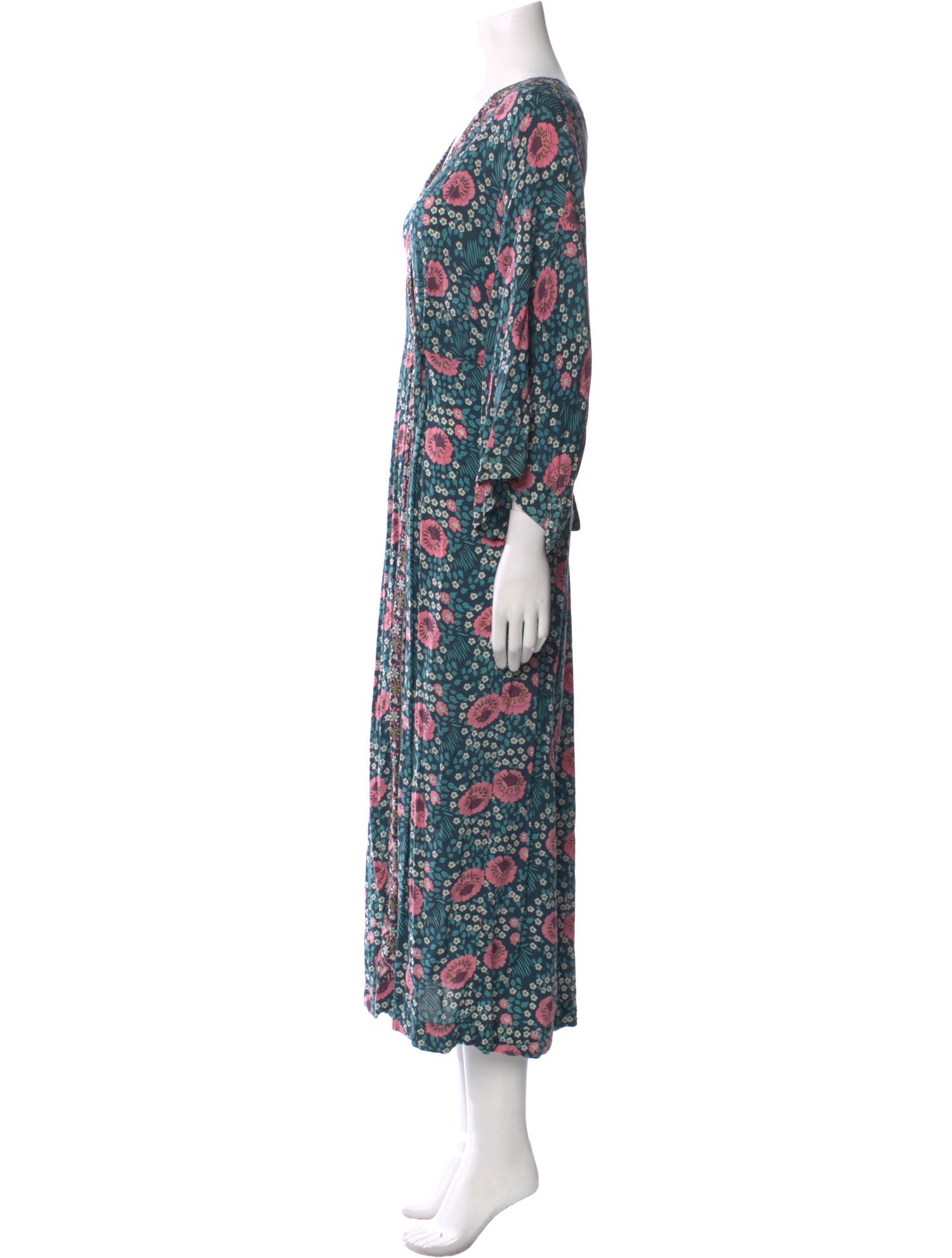 Natalie Martin Floral Print Long Dress