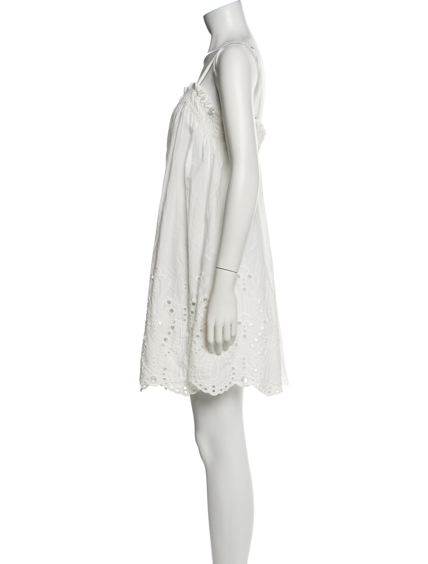 Natalie Martin Square Neckline Mini Dress