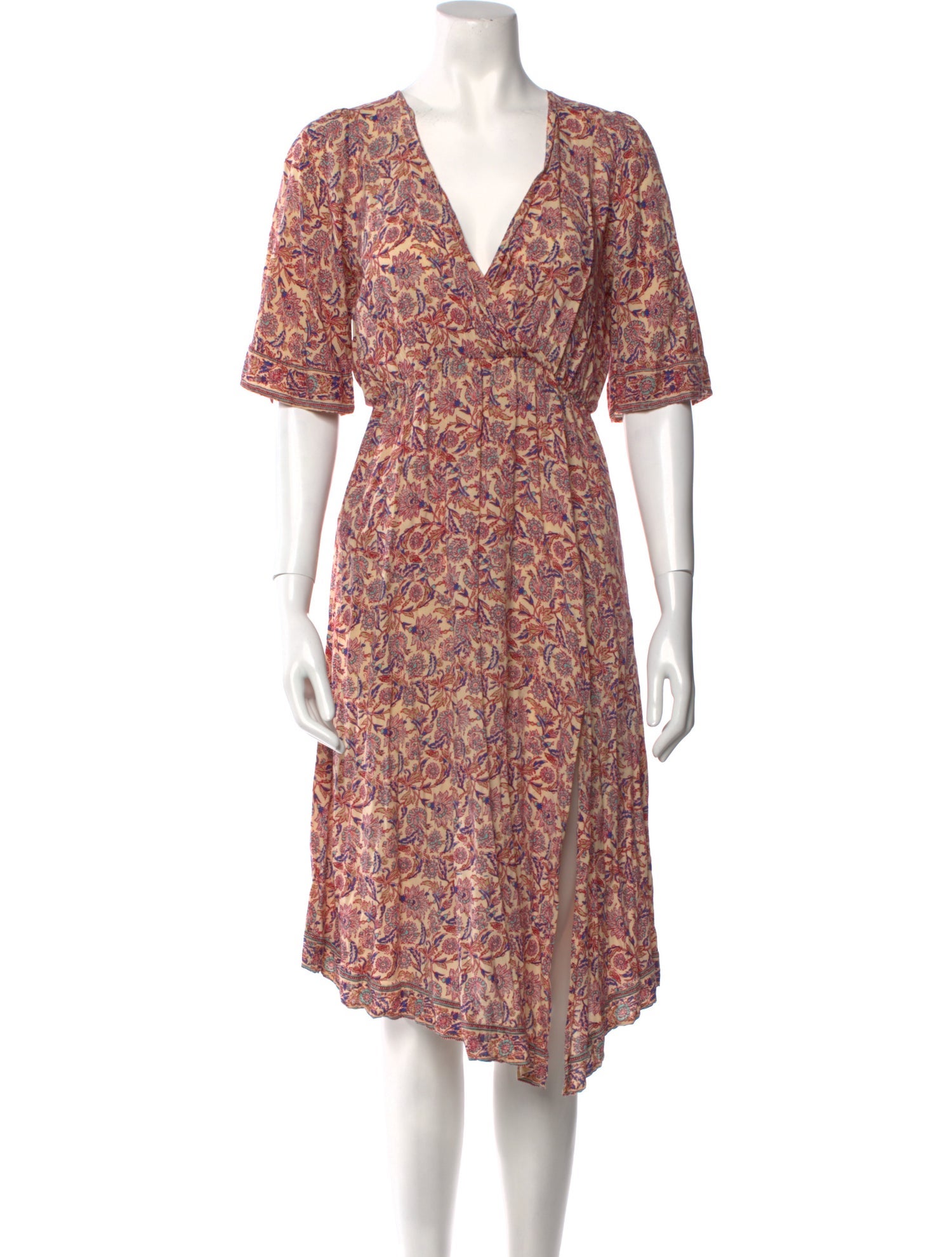 Natalie Martin Floral Print Knee-Length Dress