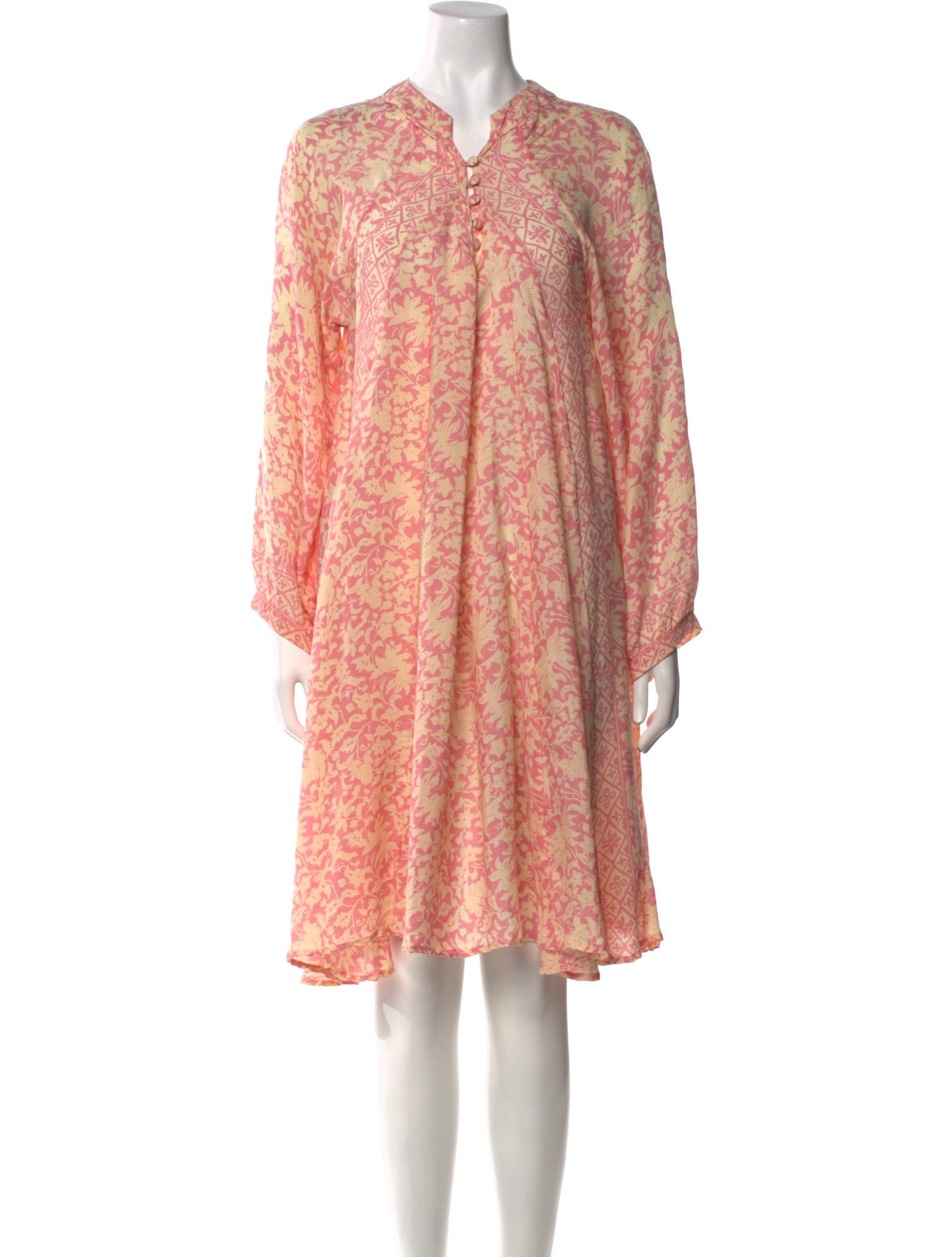 Natalie Martin Silk Knee-Length Dress