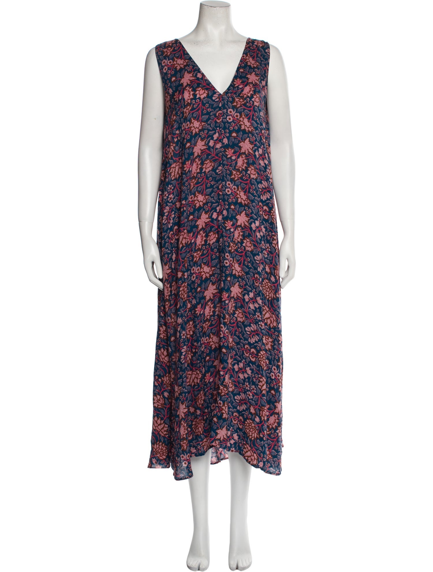 Natalie Martin Floral Print Long Dress