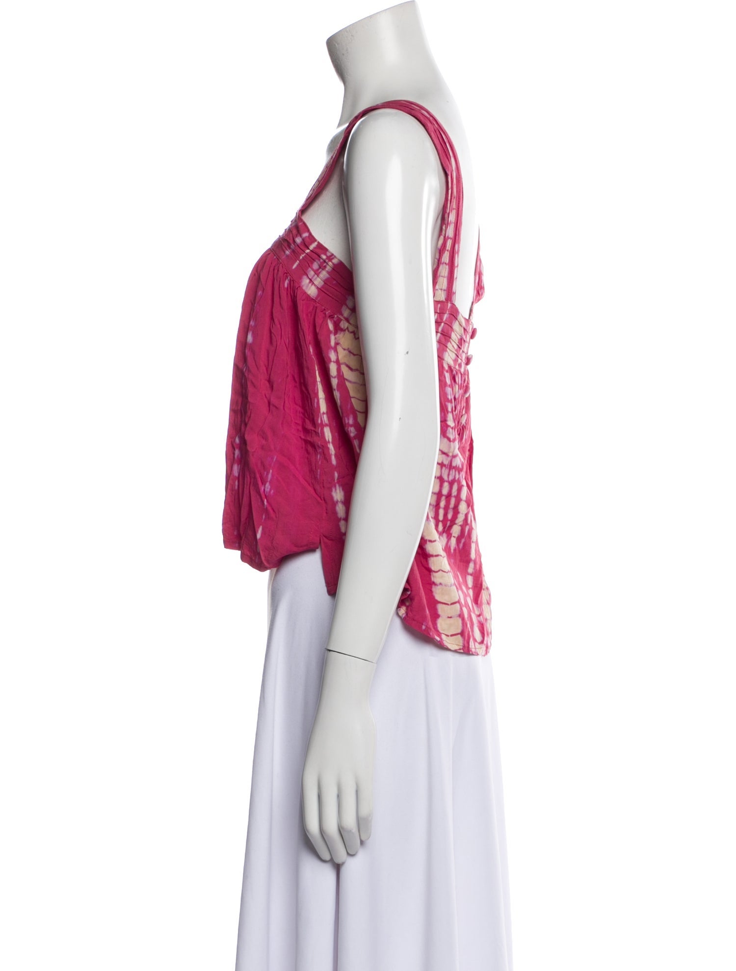 Natalie Martin Square Neckline Sleeveless Crop Top