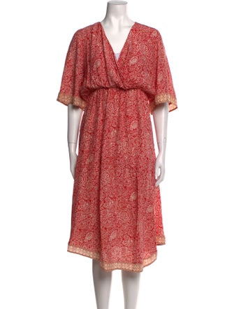 Natalie Martin Silk Midi Length Dress