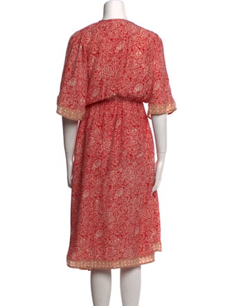 Natalie Martin Silk Midi Length Dress