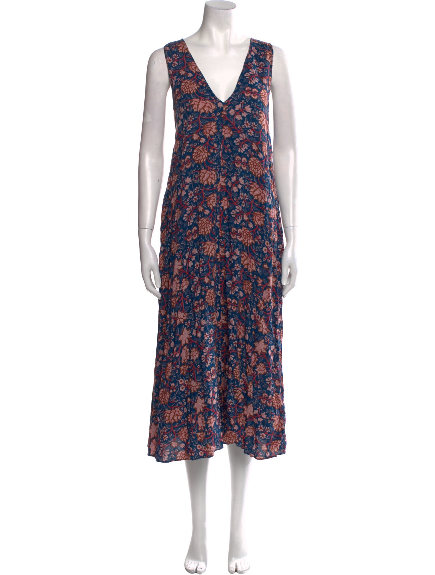 Natalie Martin Floral Print Midi Length Dress w/ Tags
