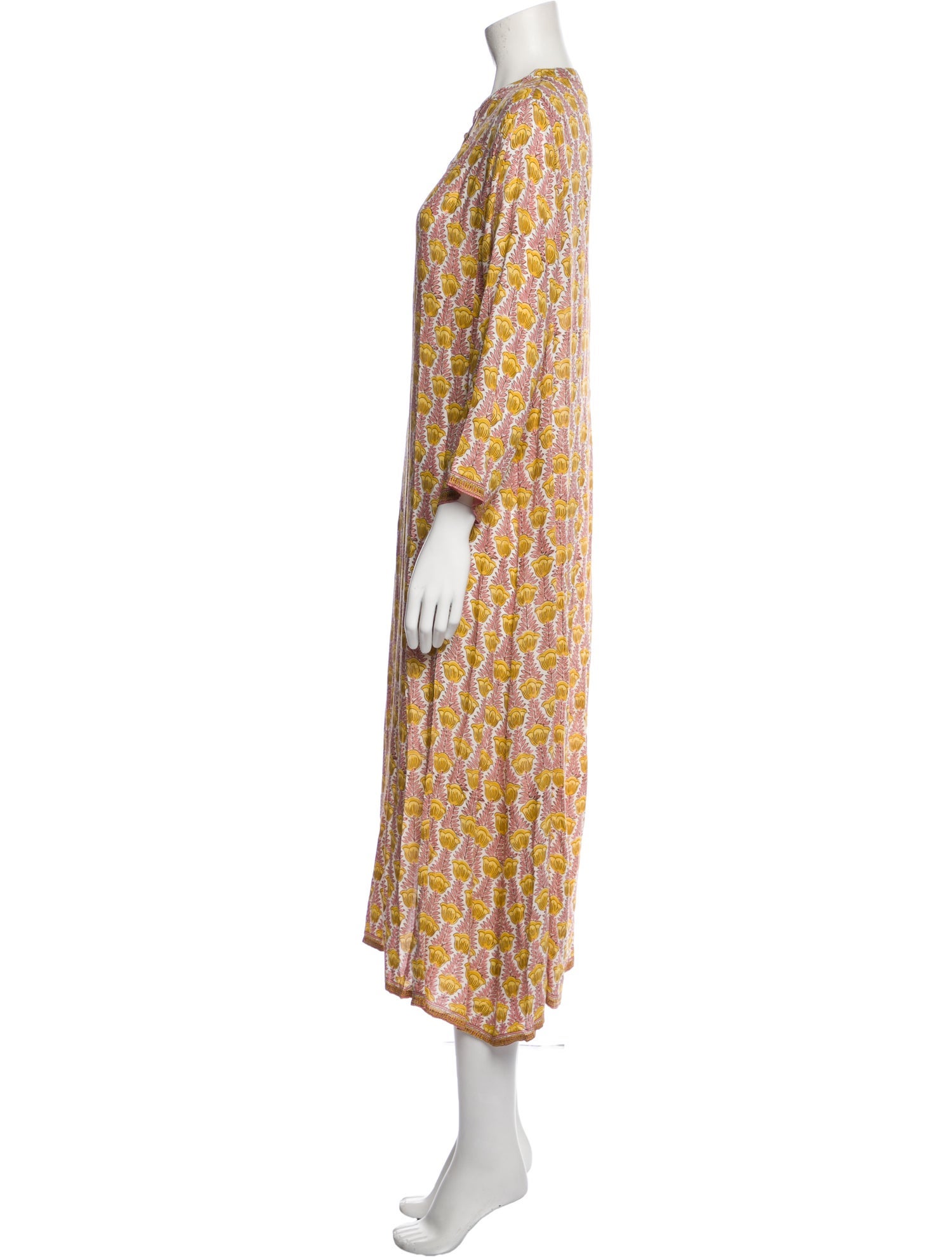 Natalie Martin Floral Print Midi Length Dress