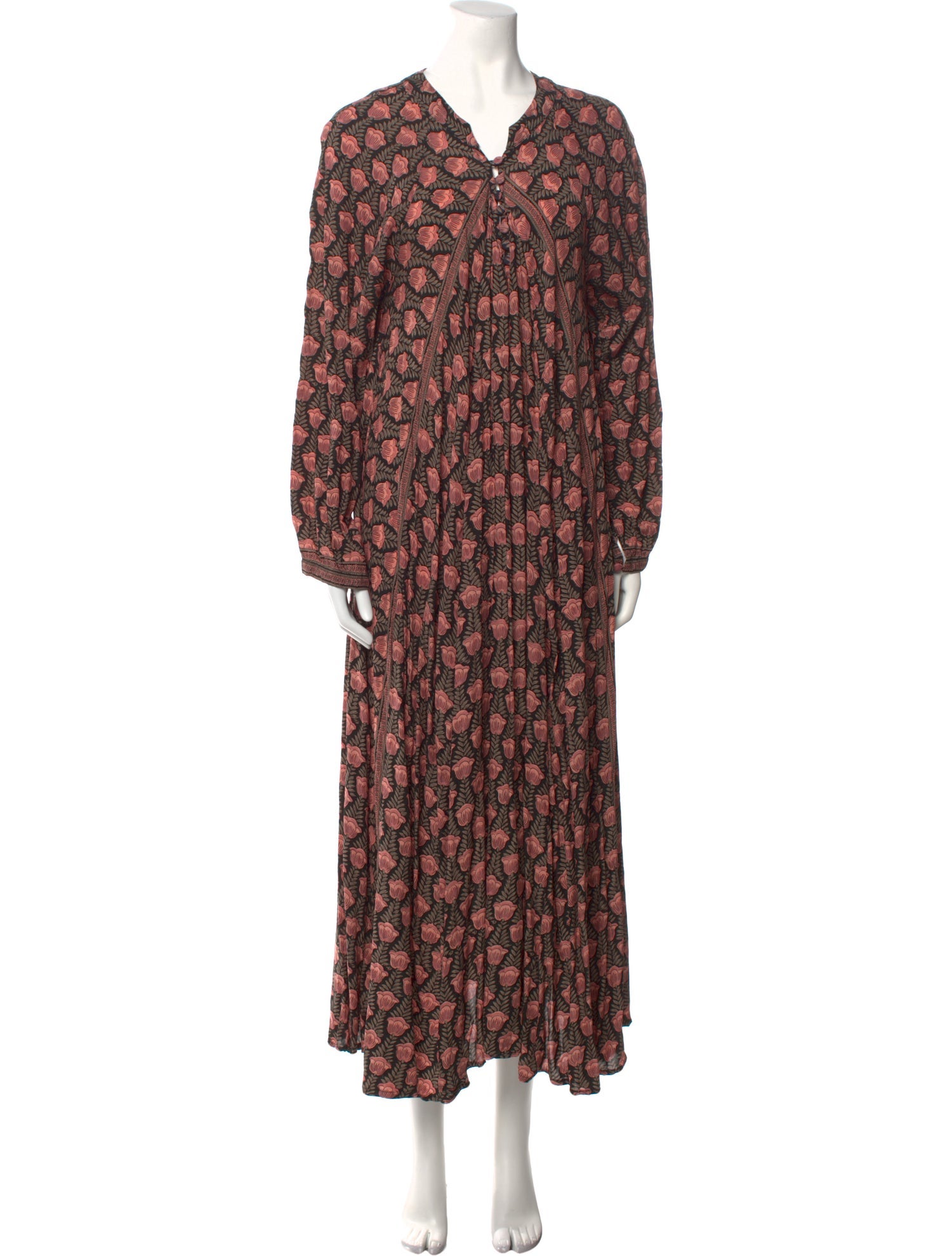 Natalie Martin Floral Print Long Dress