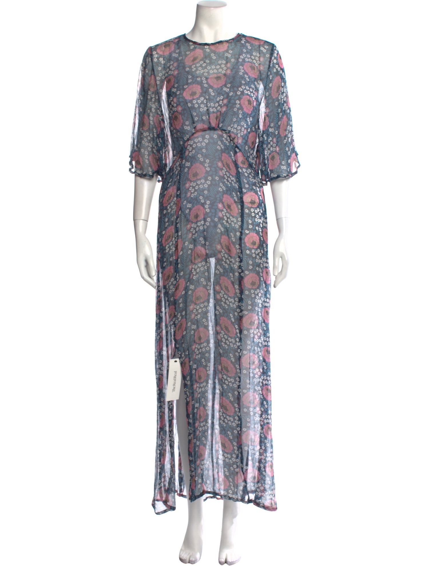 Natalie Martin Floral Print Long Dress