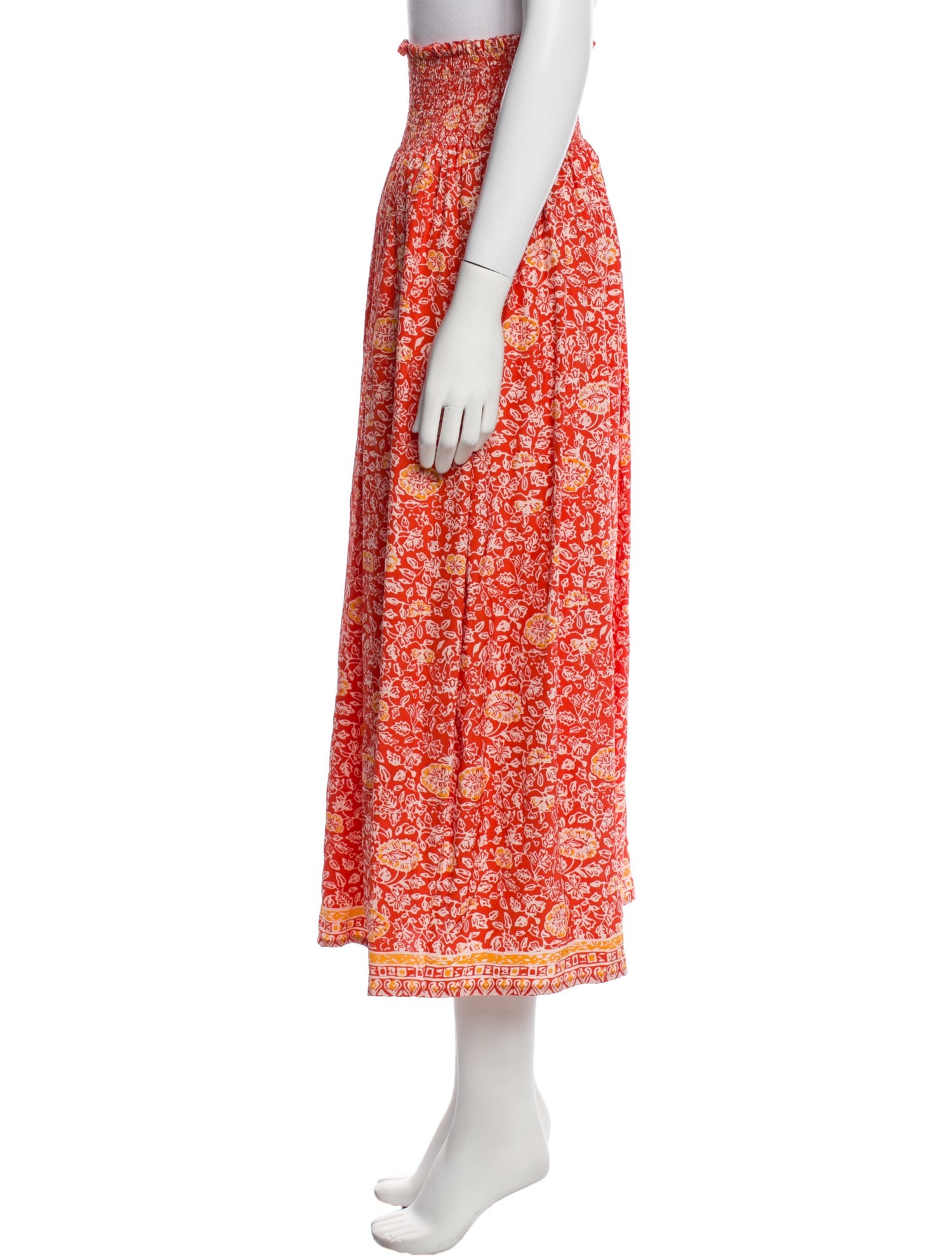 Natalie Martin Silk Midi Length Skirt