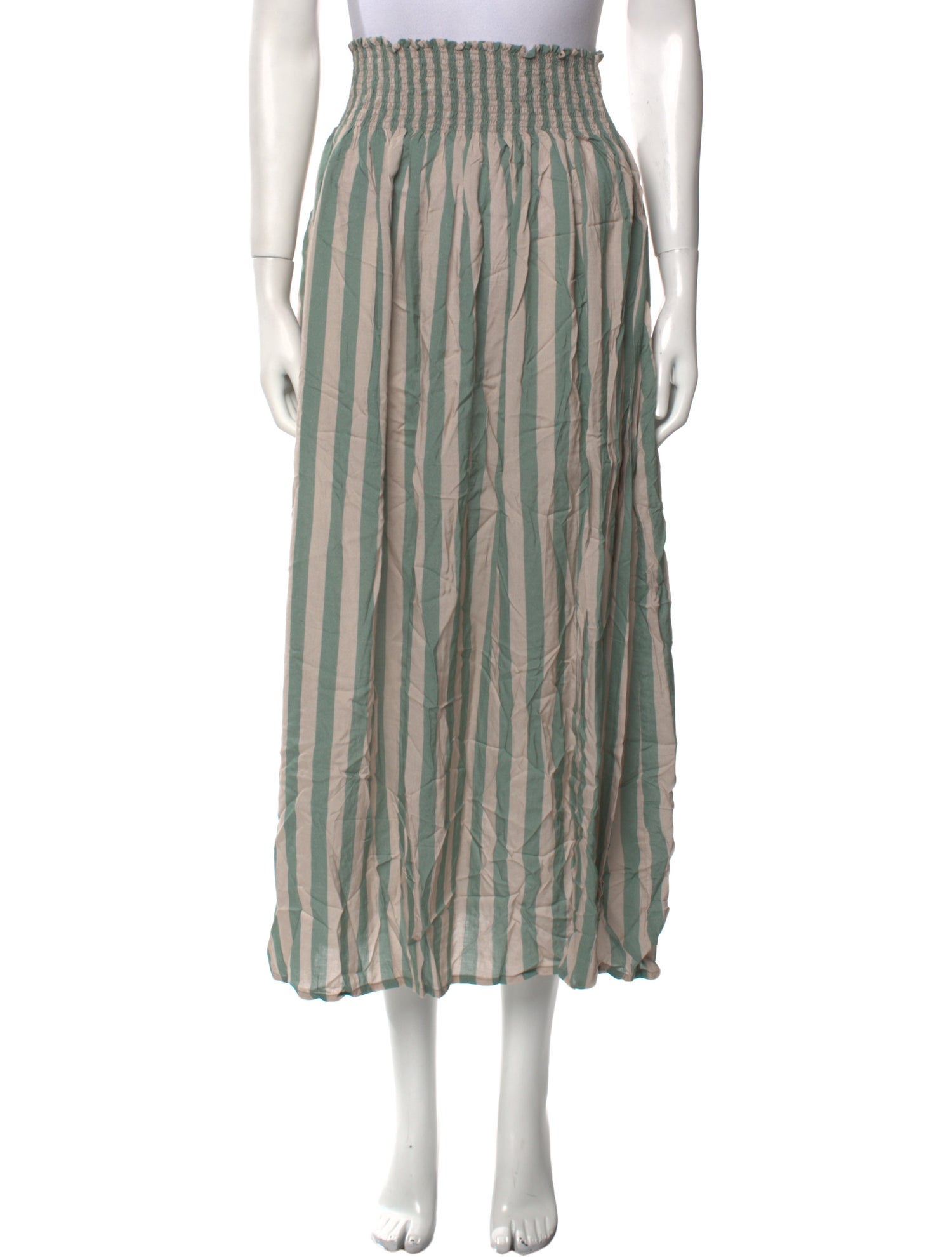 Natalie Martin Striped Midi Length Skirt w/ Tags
