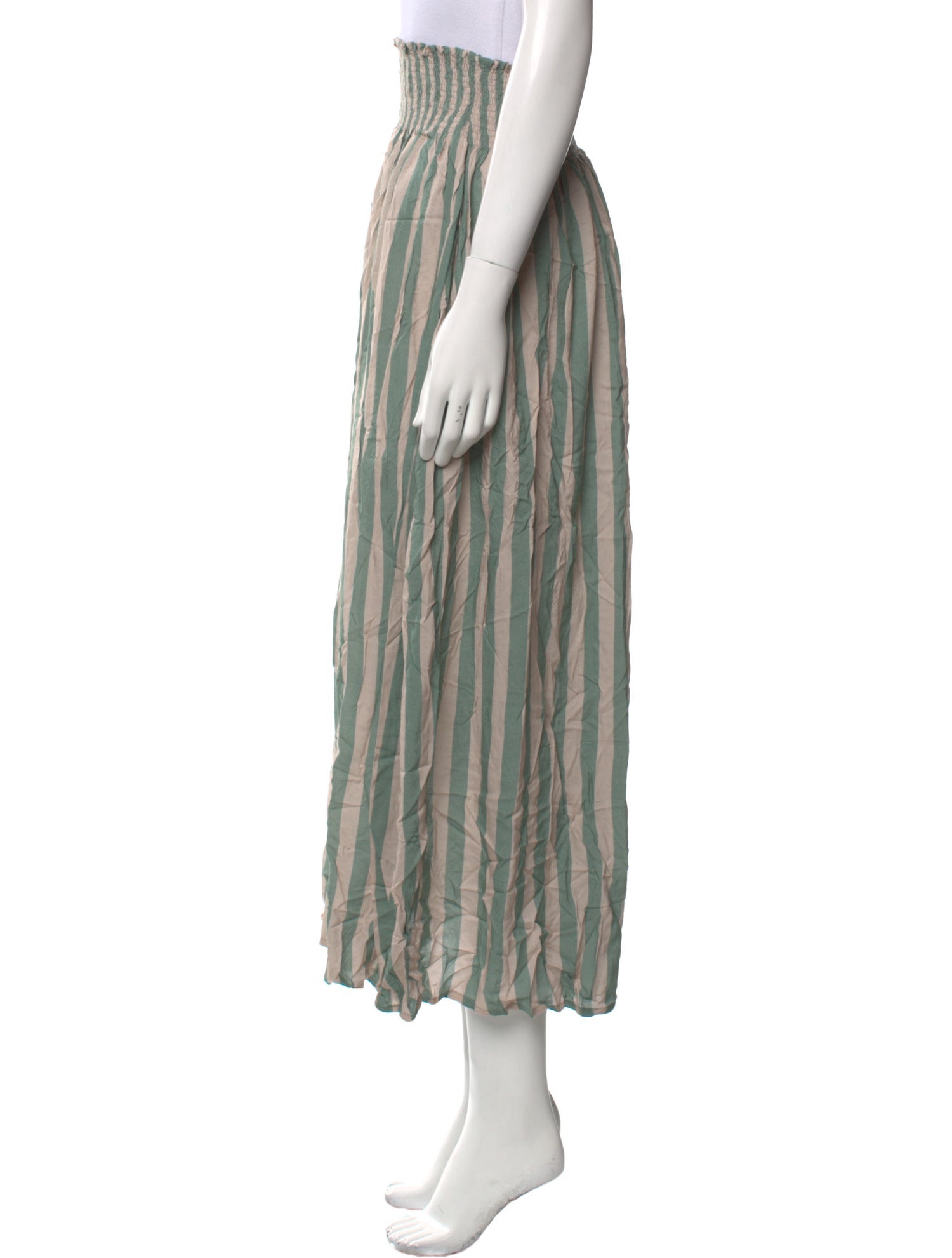 Natalie Martin Striped Midi Length Skirt w/ Tags
