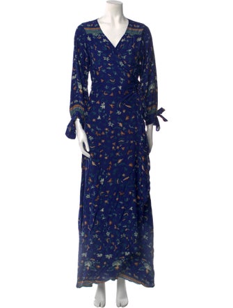 Natalie Martin Silk Long Dress