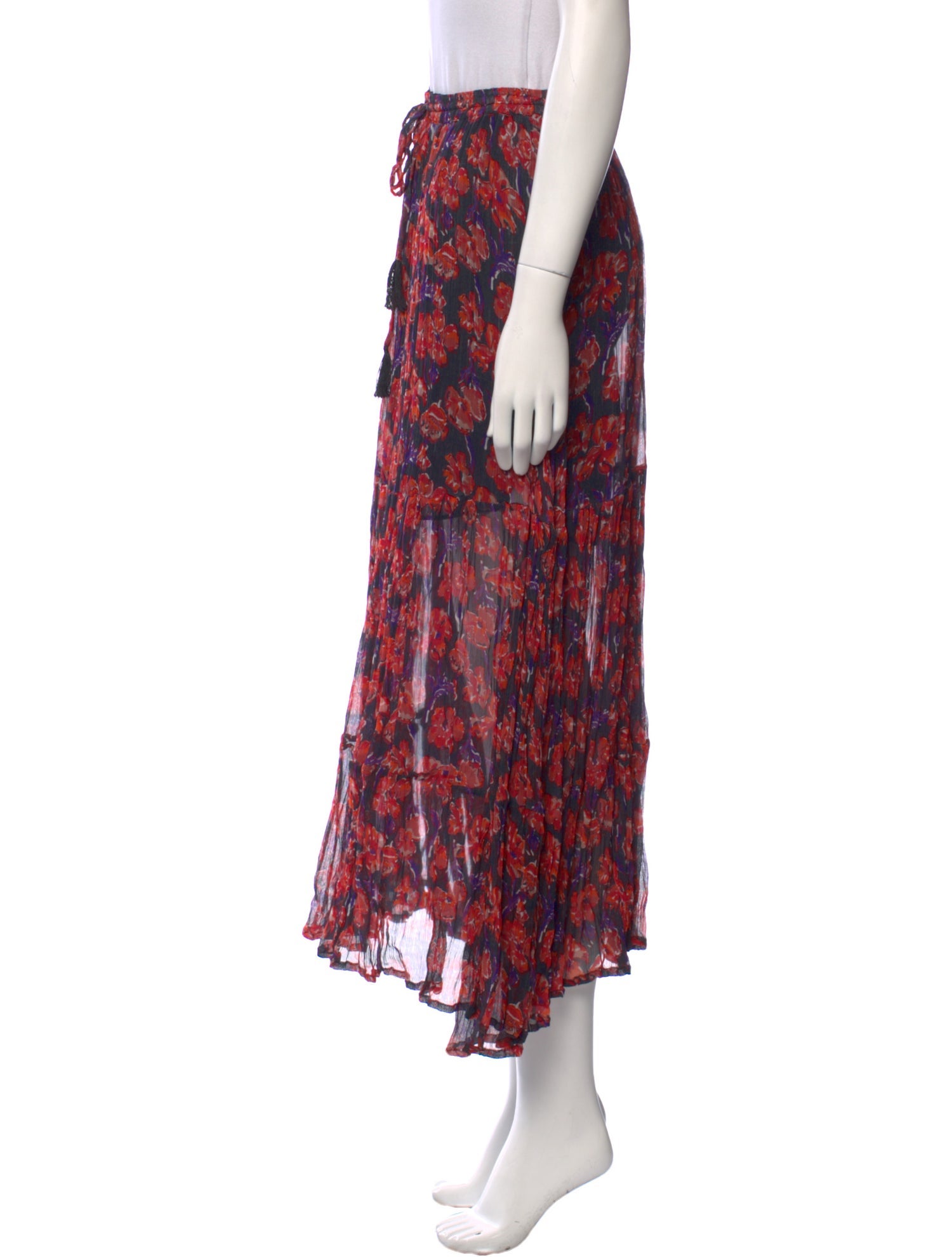 Natalie Martin Floral Print Midi Length Skirt