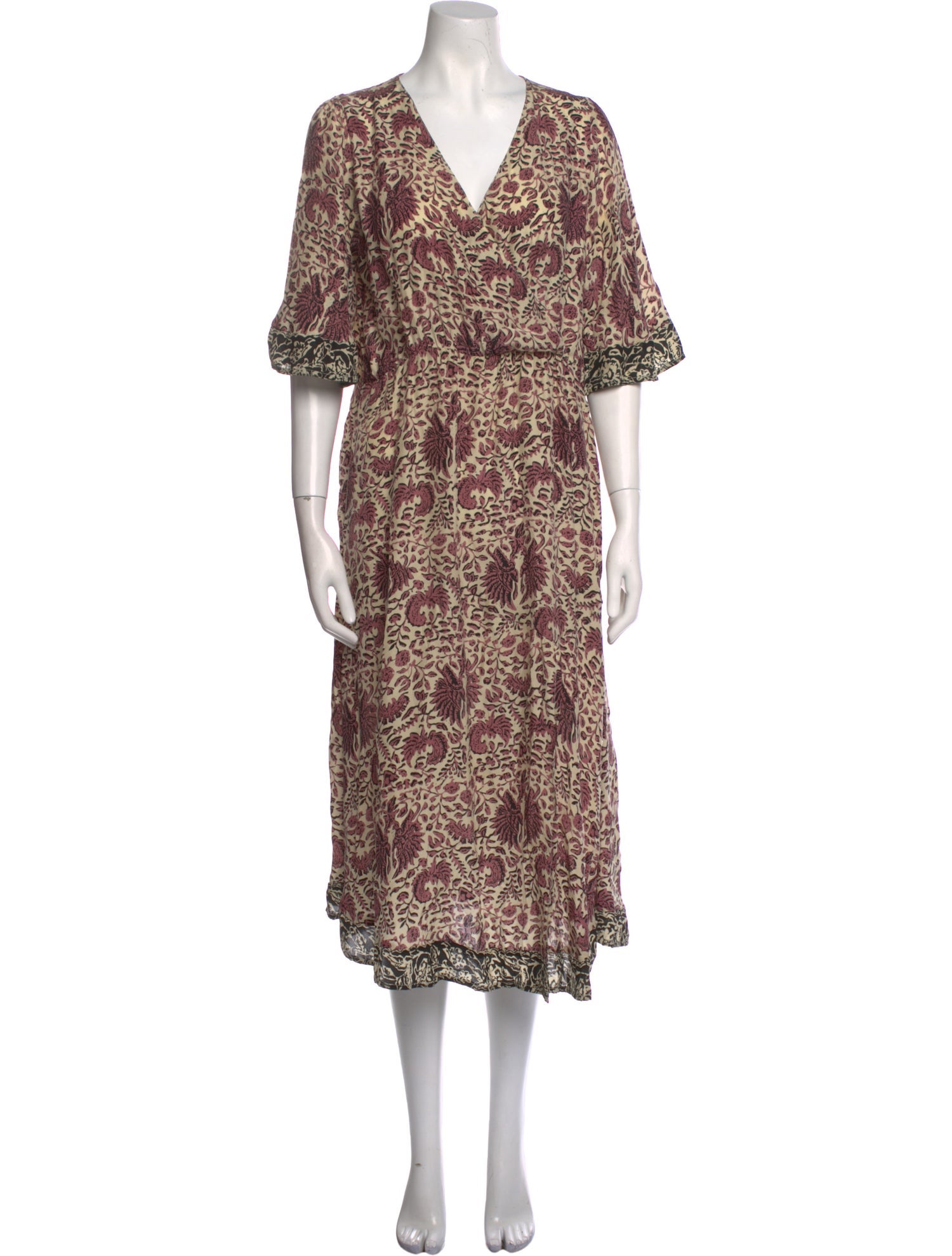 Natalie Martin Silk Midi Length Dress