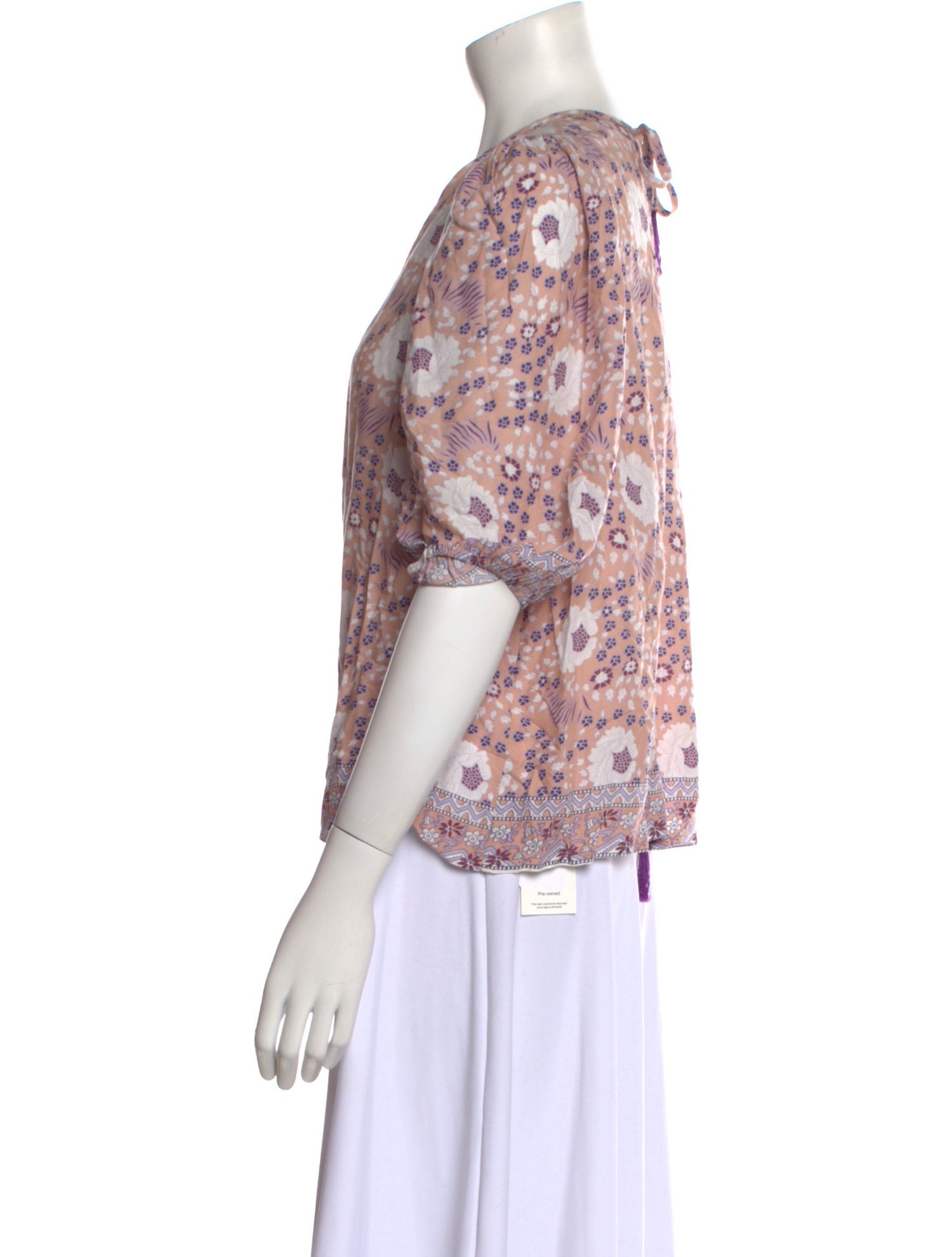 Natalie Martin Floral Print Crew Neck Top