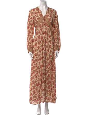 Natalie Martin Floral Print Long Dress