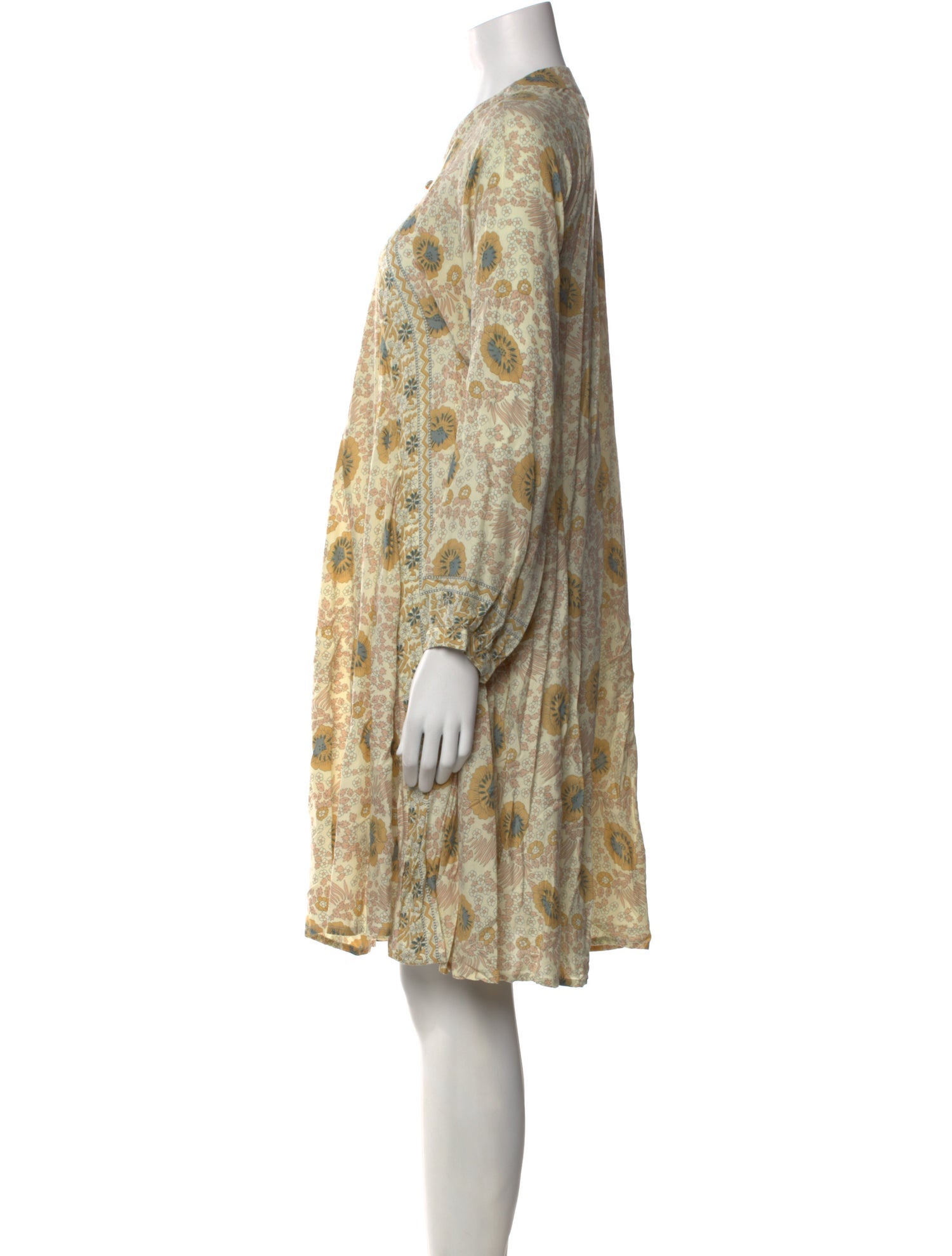 Natalie Martin Printed Knee-Length Dress