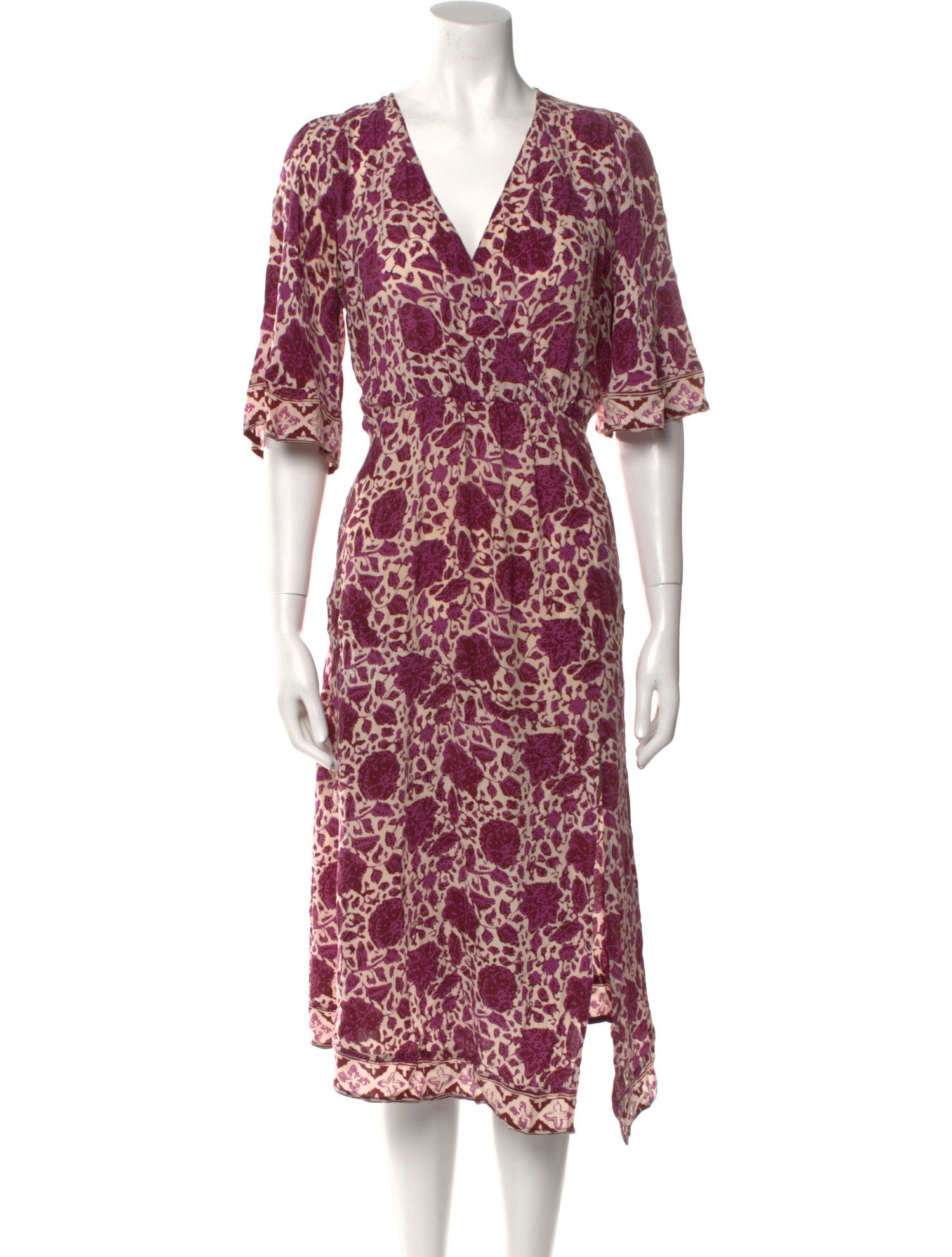 Natalie Martin Silk Midi Length Dress