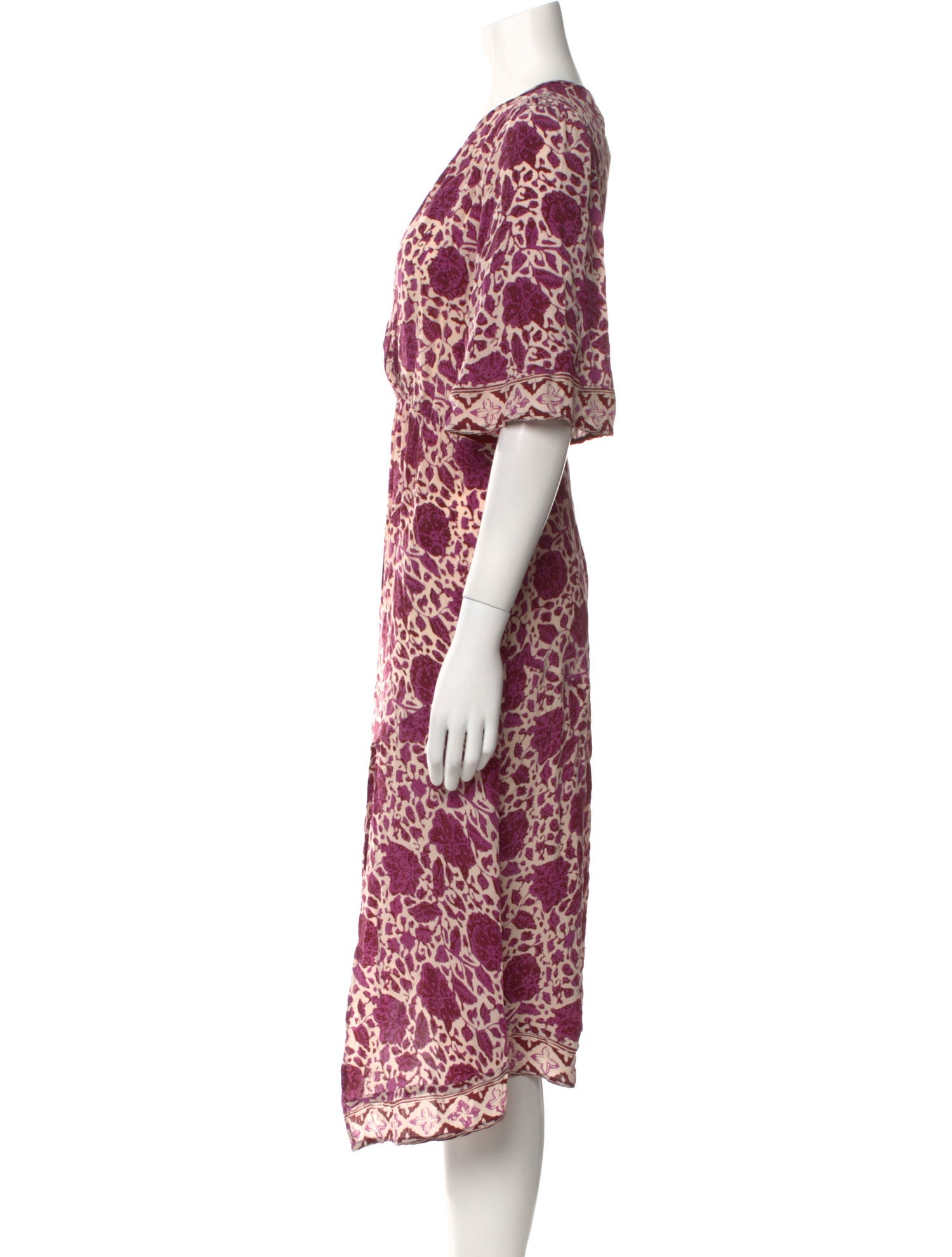 Natalie Martin Silk Midi Length Dress