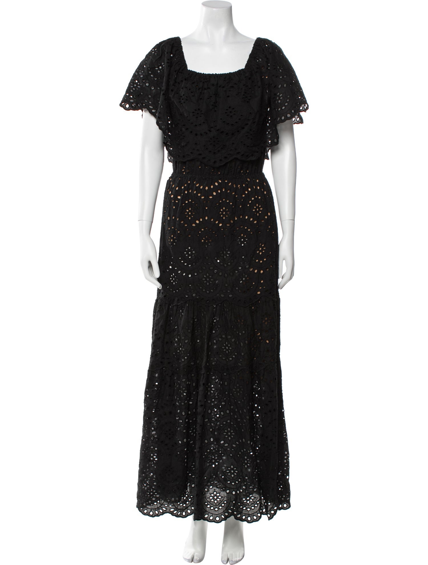 Natalie Martin Square Neckline Long Dress w/ Tags