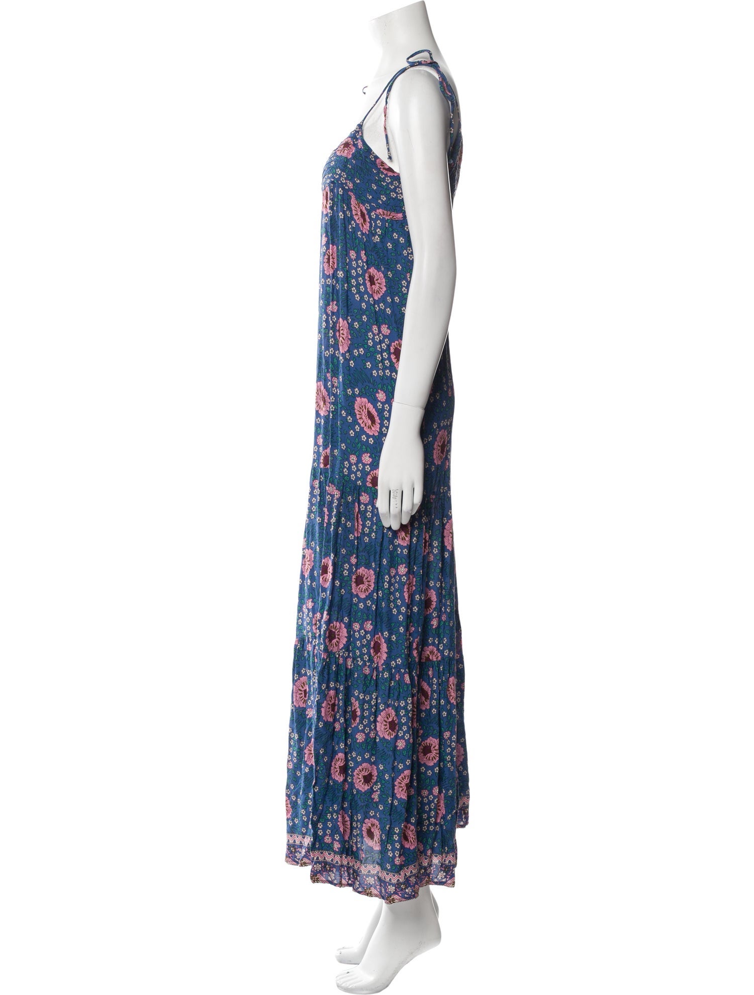 Natalie Martin Floral Print Long Dress