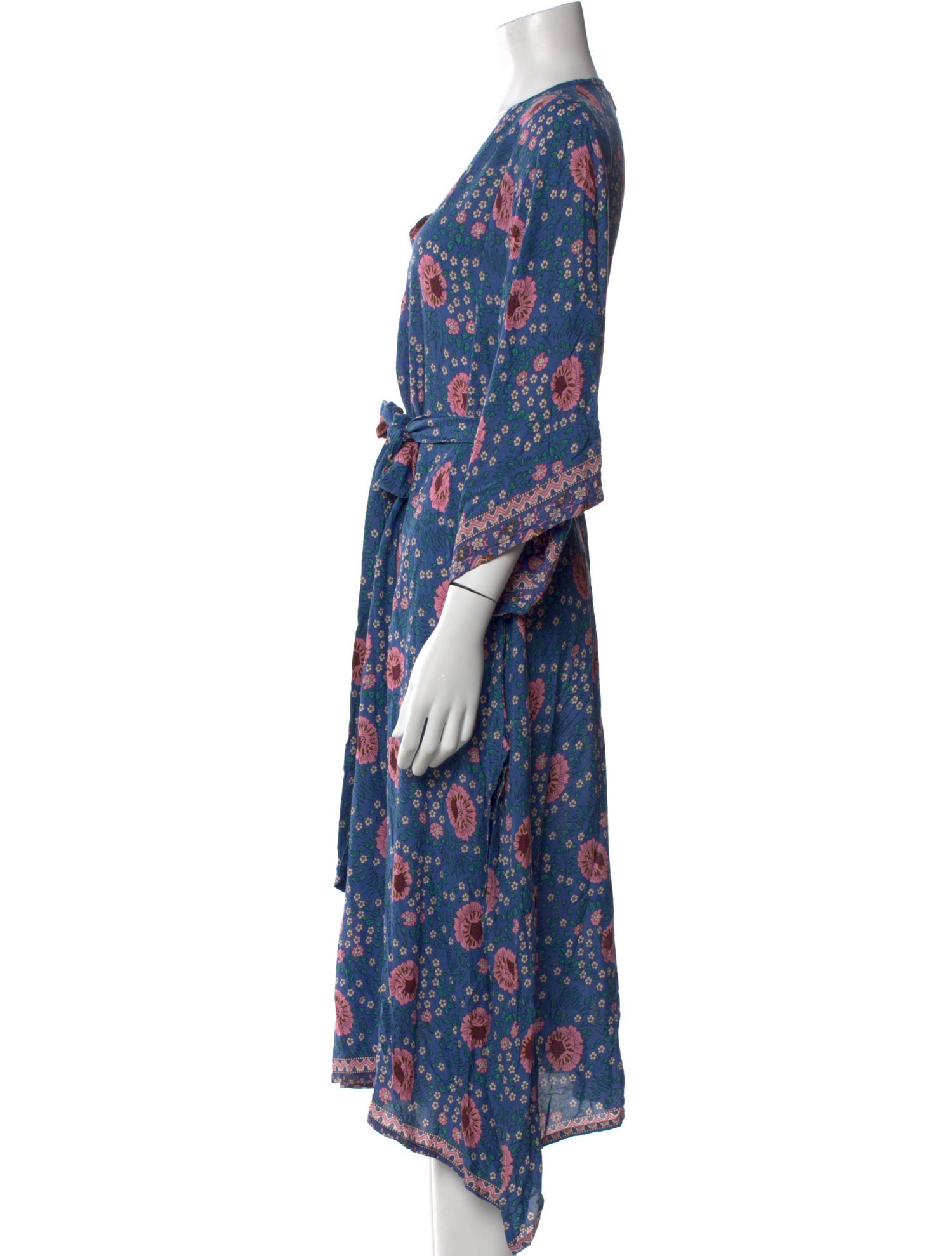 Natalie Martin Floral Print Midi Length Dress