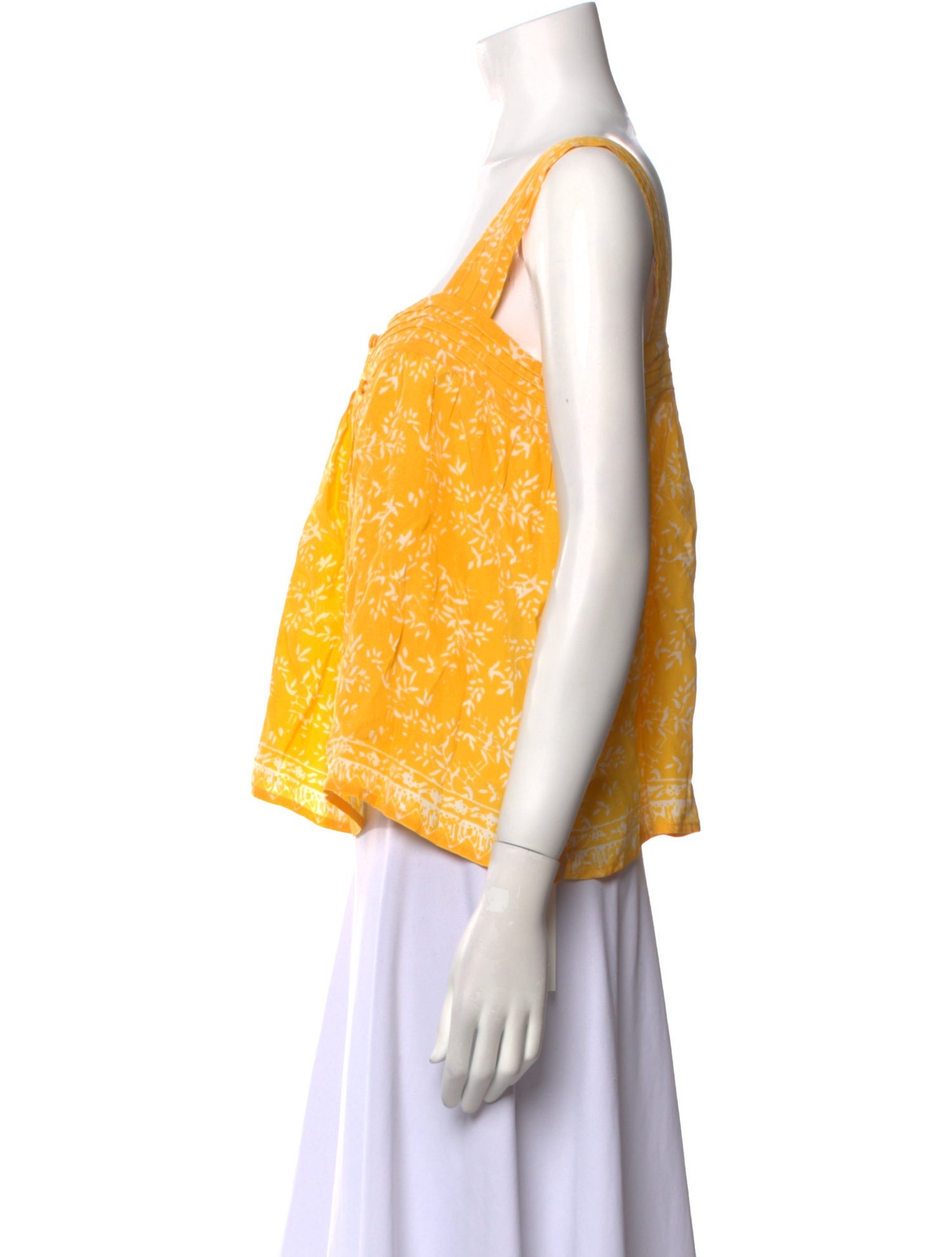 Natalie Martin Silk Printed Crop Top