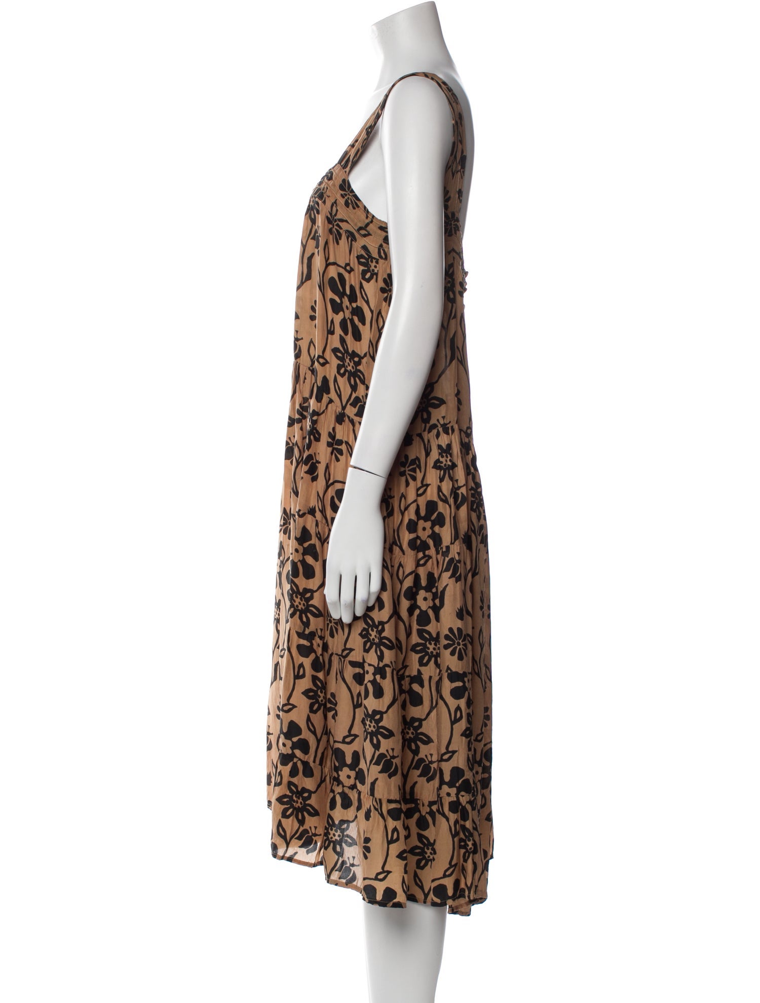 Natalie Martin Silk Midi Length Dress