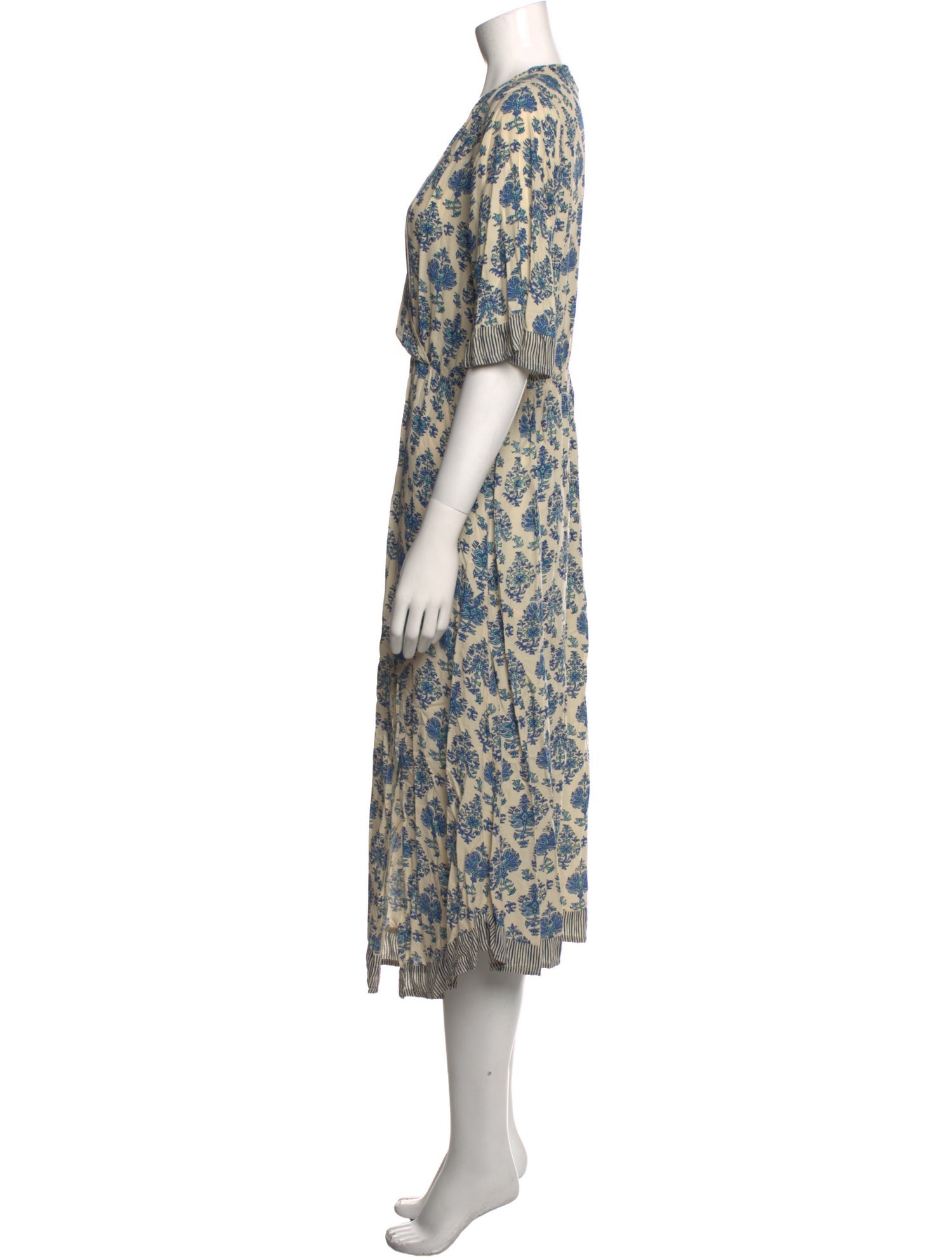 Natalie Martin Floral Print Midi Length Dress
