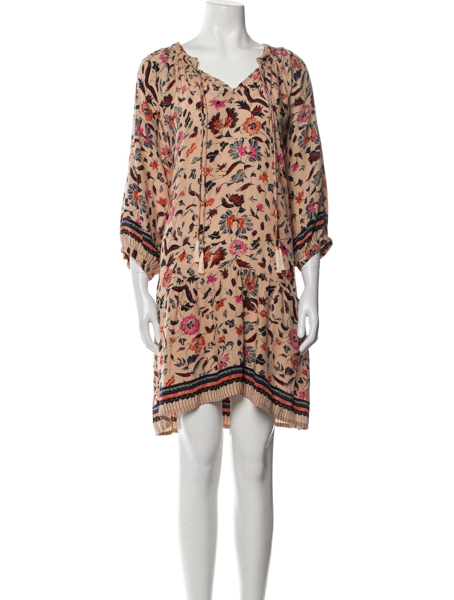 Natalie Martin Silk Knee-Length Dress