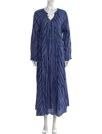 Natalie Martin Striped Long Dress