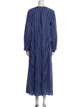 Natalie Martin Striped Long Dress