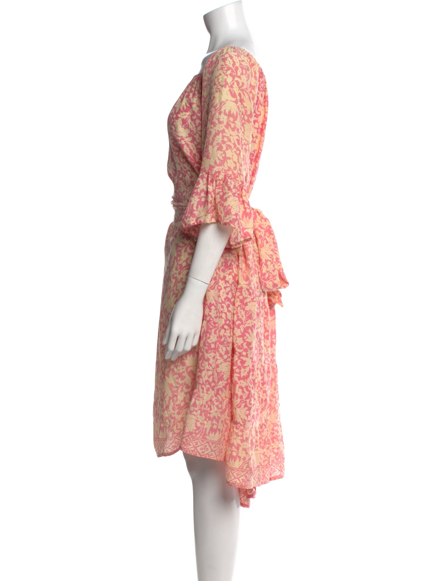 Natalie Martin Silk Knee-Length Dress