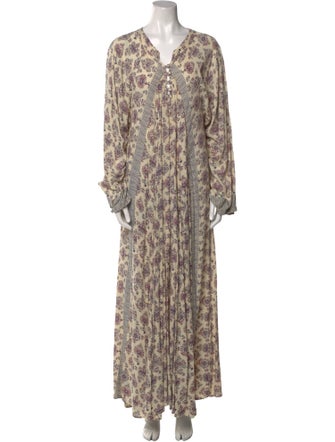 Natalie Martin Printed Long Dress