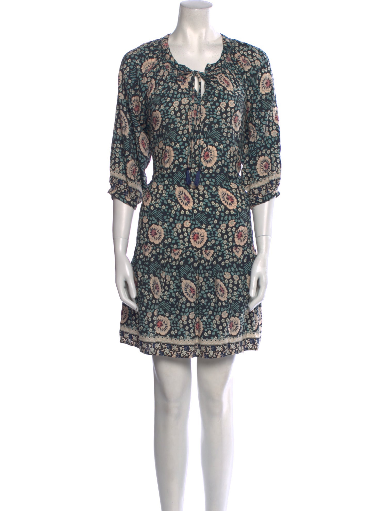 Natalie Martin Floral Print Mini Dress