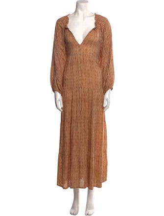 Natalie Martin Striped Long Dress