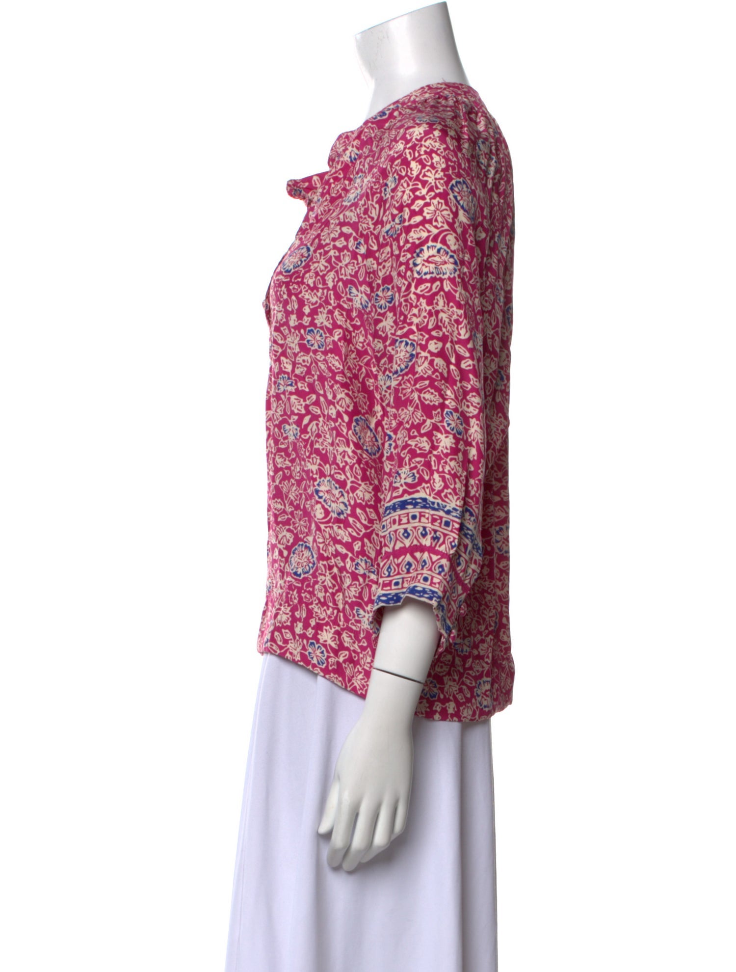 Natalie Martin Silk Floral Print Blouse