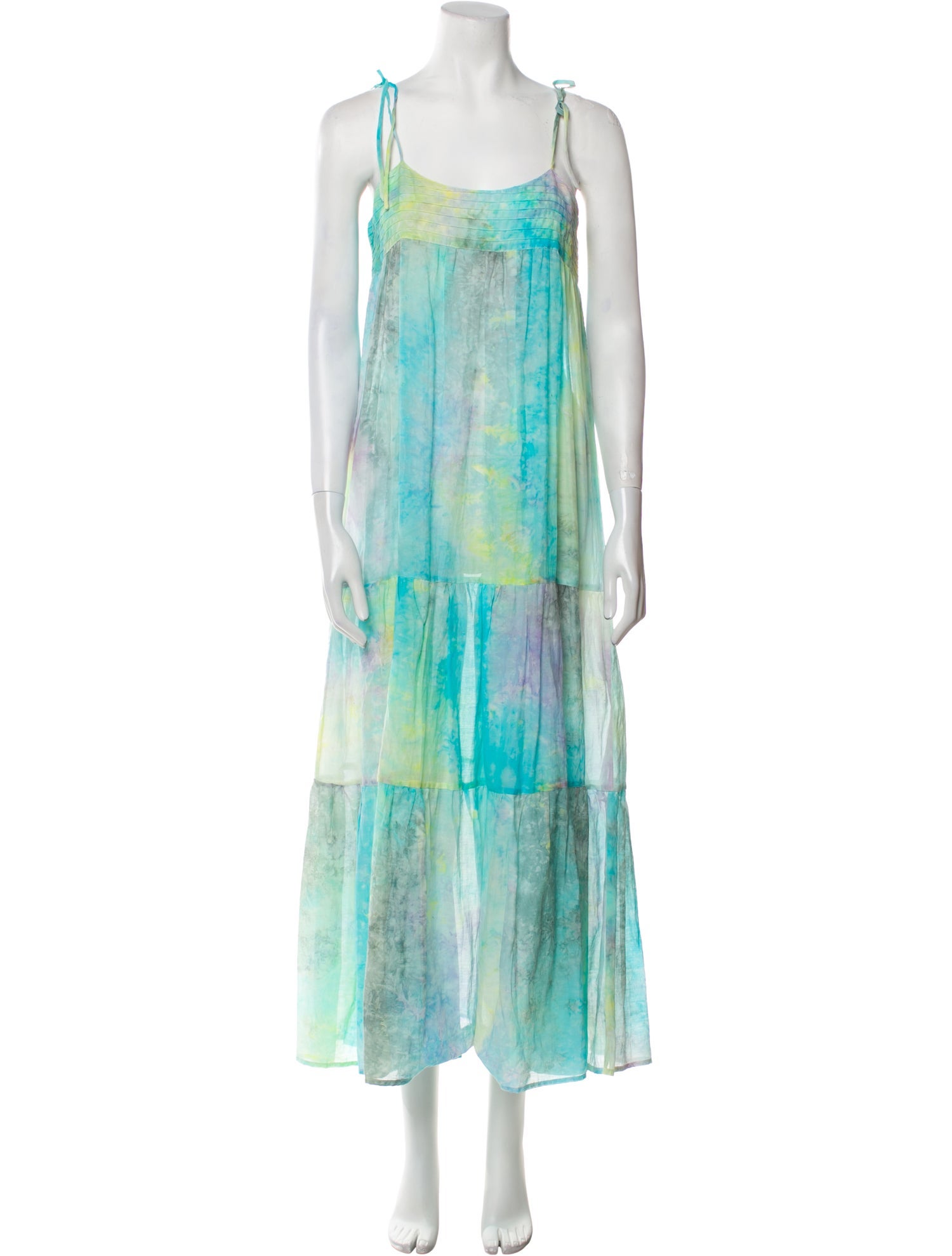 Natalie Martin Tie-Dye Print Long Dress